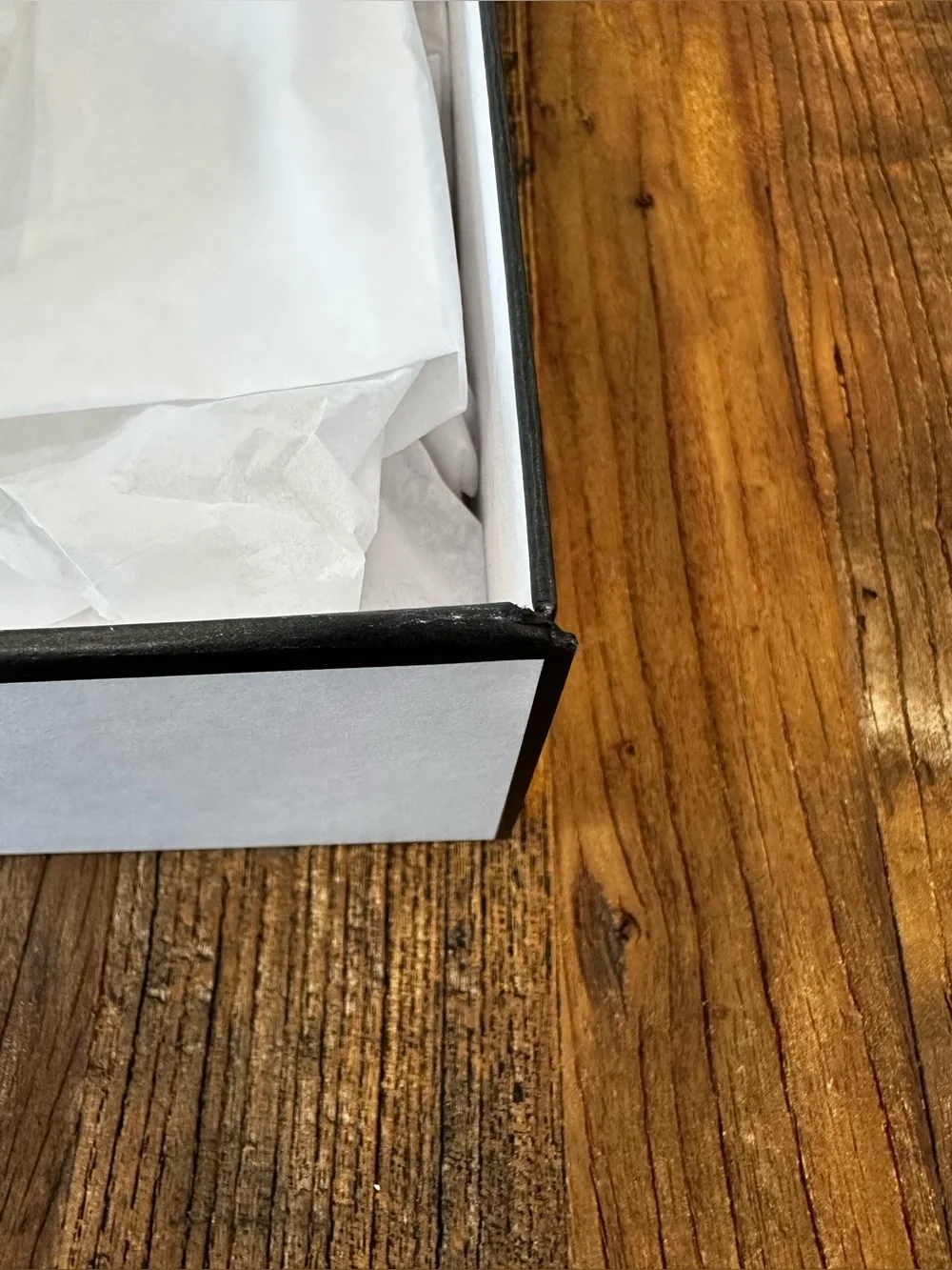 CHANEL White Box with Black Logo